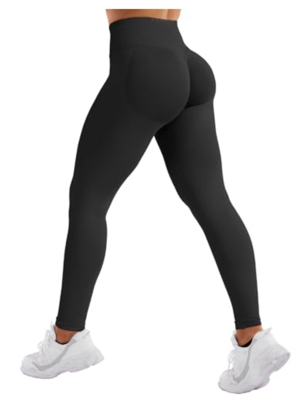 Seamless High Stretch Mid Low Waist Scrunch Workout Leggings 25" Yoga Pants